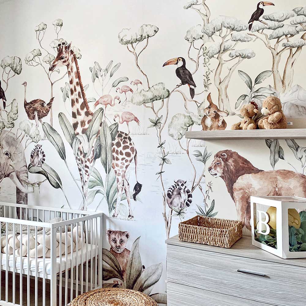 Safari Wallpaper Animal Wall