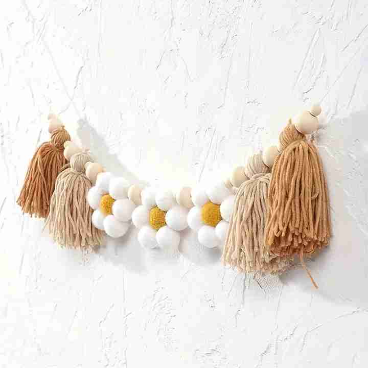 rattan daisy flower set