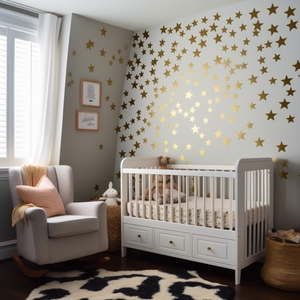 gold star decal