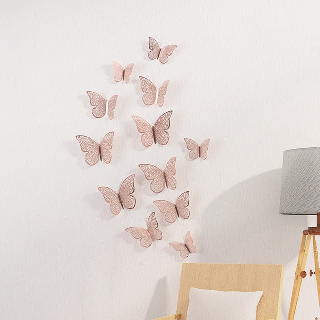 butterfly wall decor pink