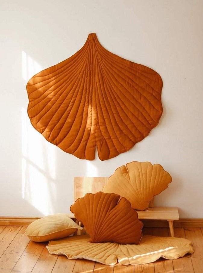 gingko leaf rug