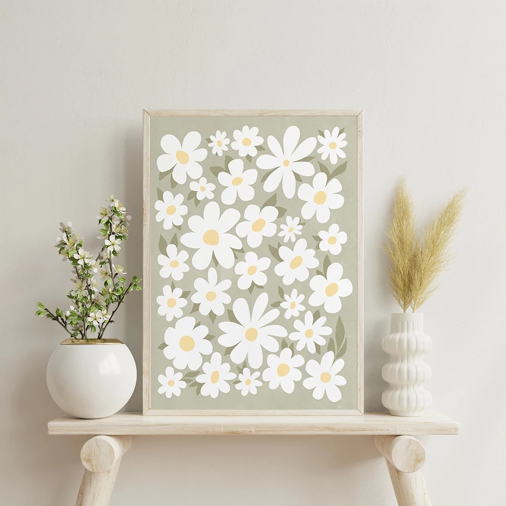 daisy frame print