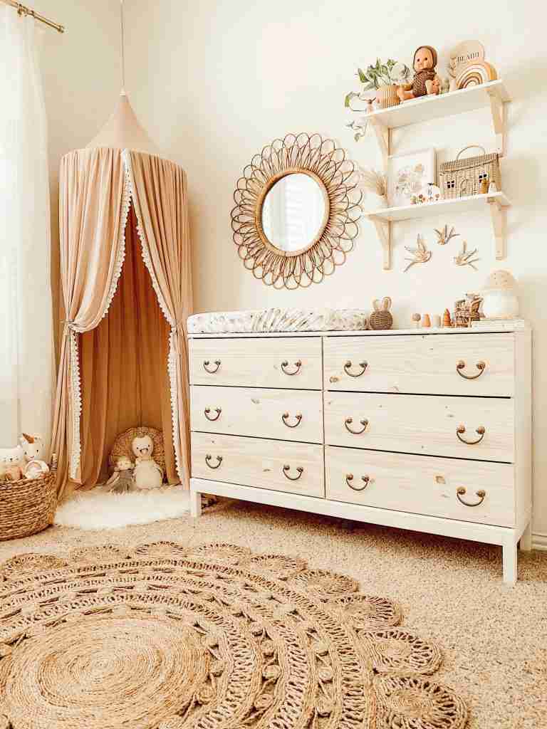 floral boho nursery