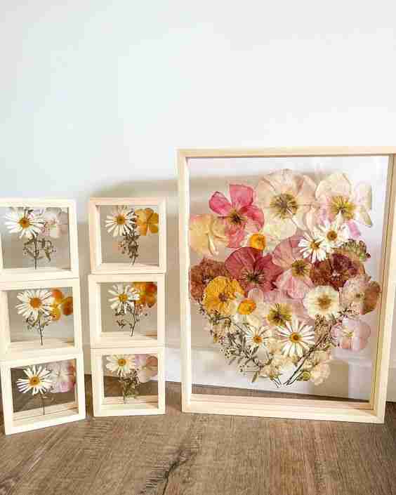 pressed wild flower frame