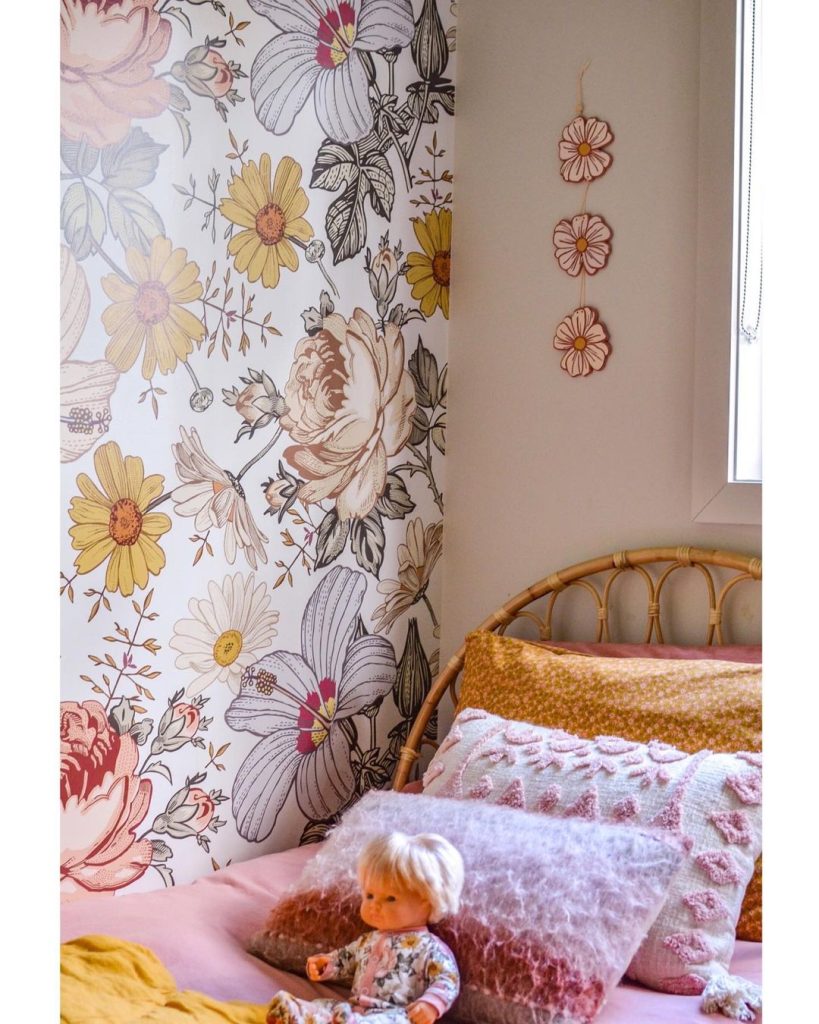 vintage flower wallpaper