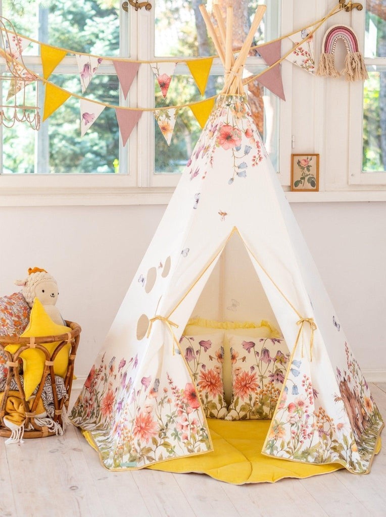 wildflower teepee tent