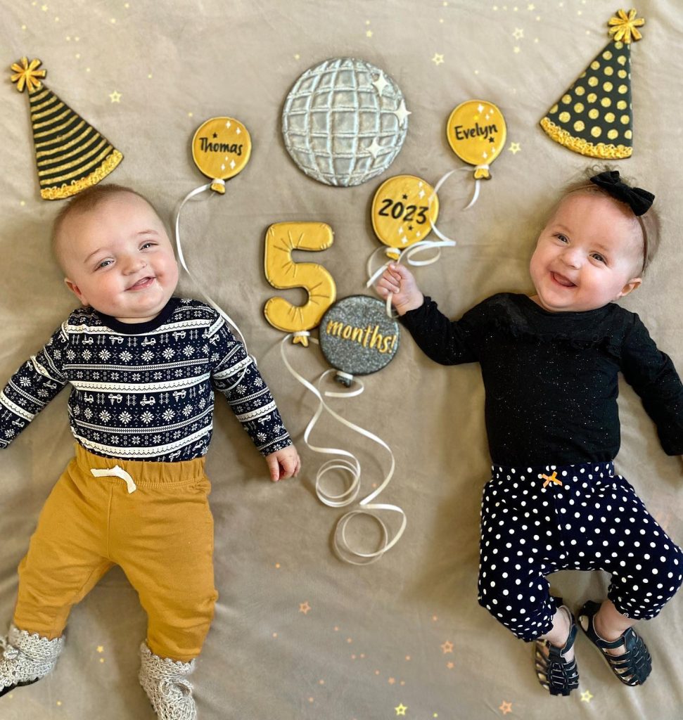 new year baby photo