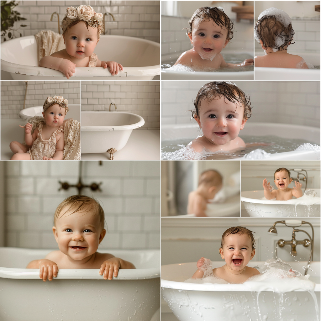 bathtub photoshoot
