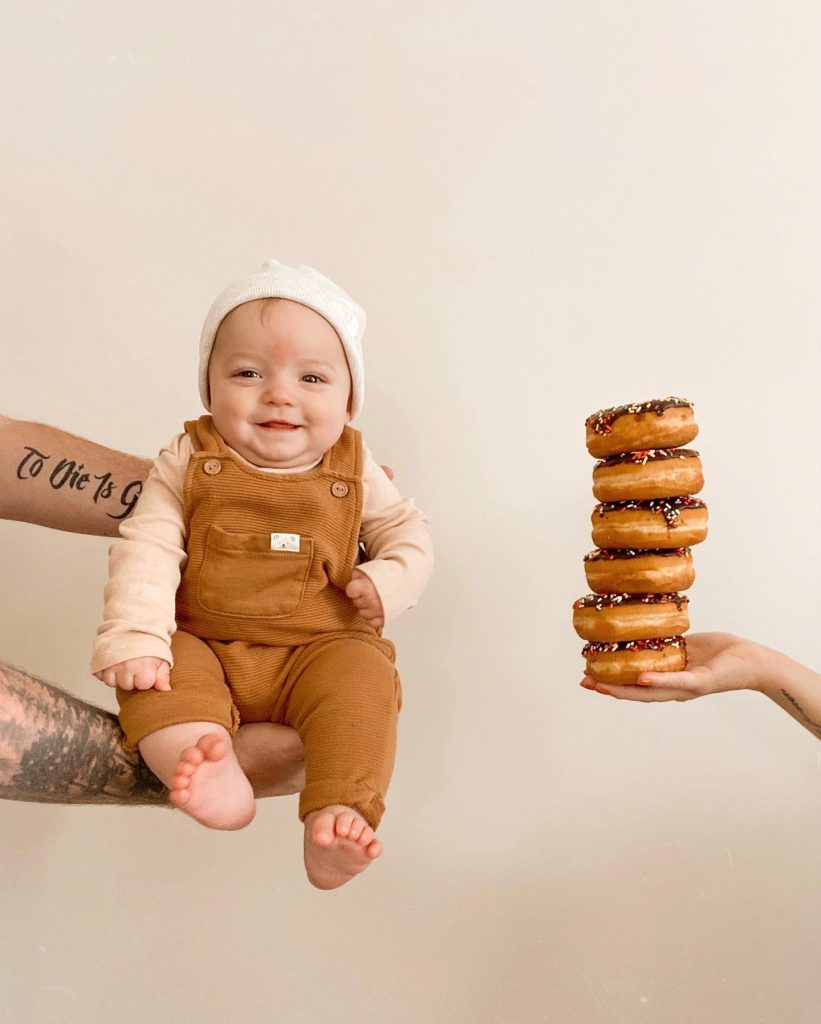 food milestone photo