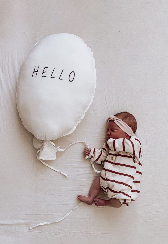 hello nursery pillow