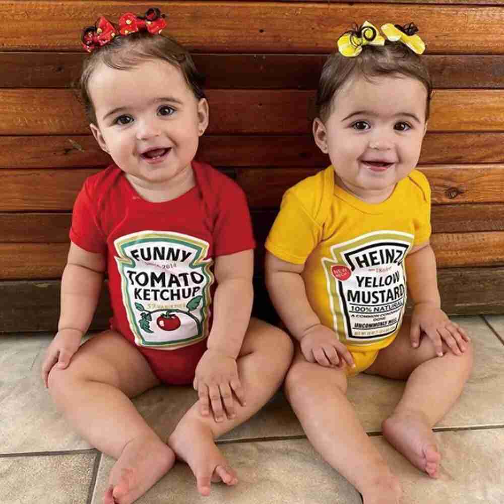 ketchup and mustard romper