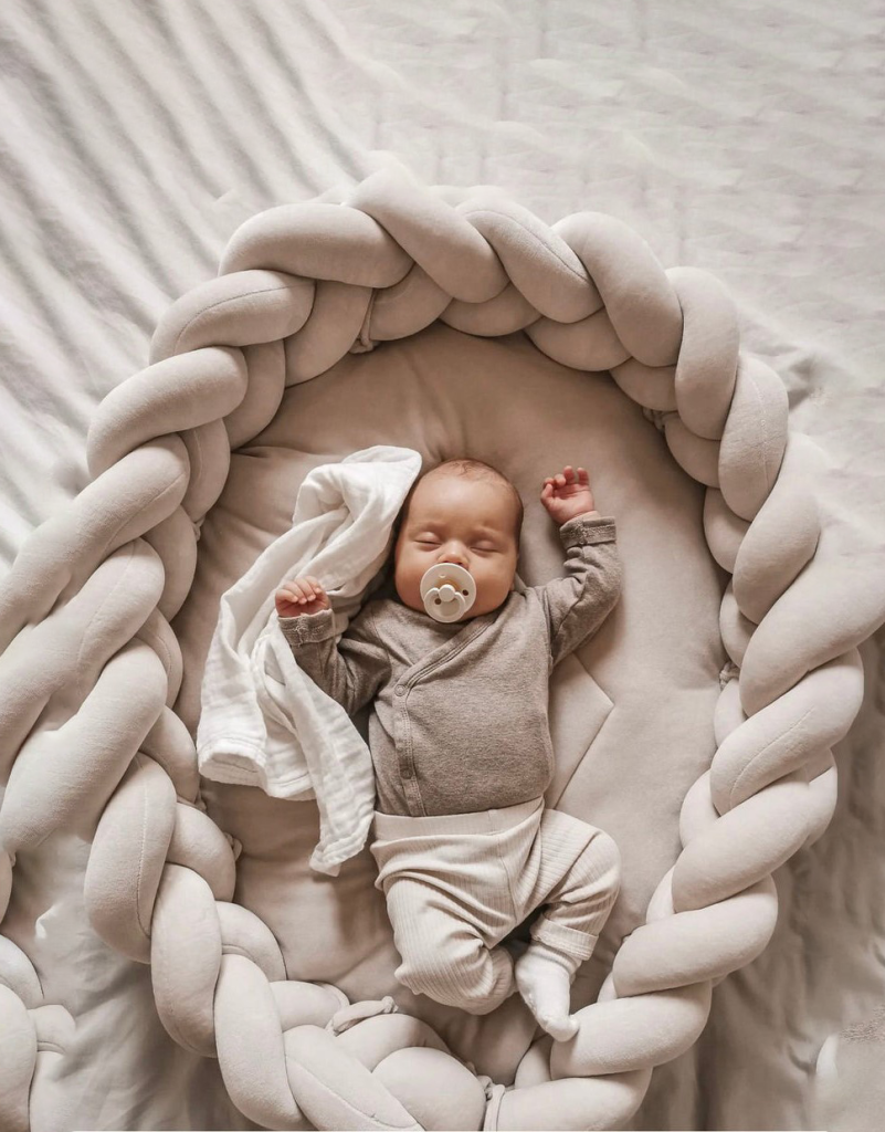 knotted crib bumper