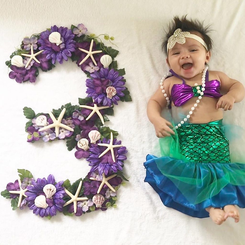mermaid milestone photo