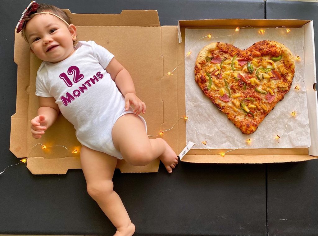 pizza milestone photo