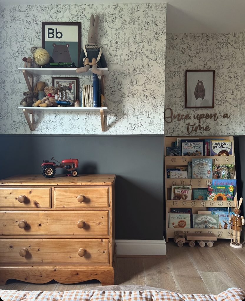 rustic storage for boys