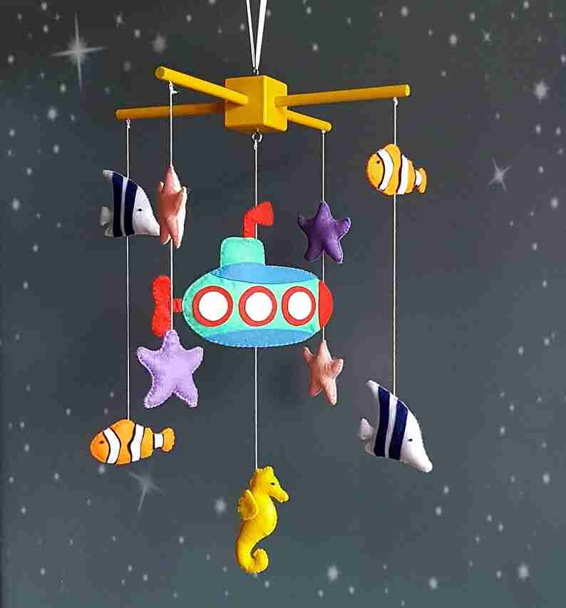submarine crib mobile