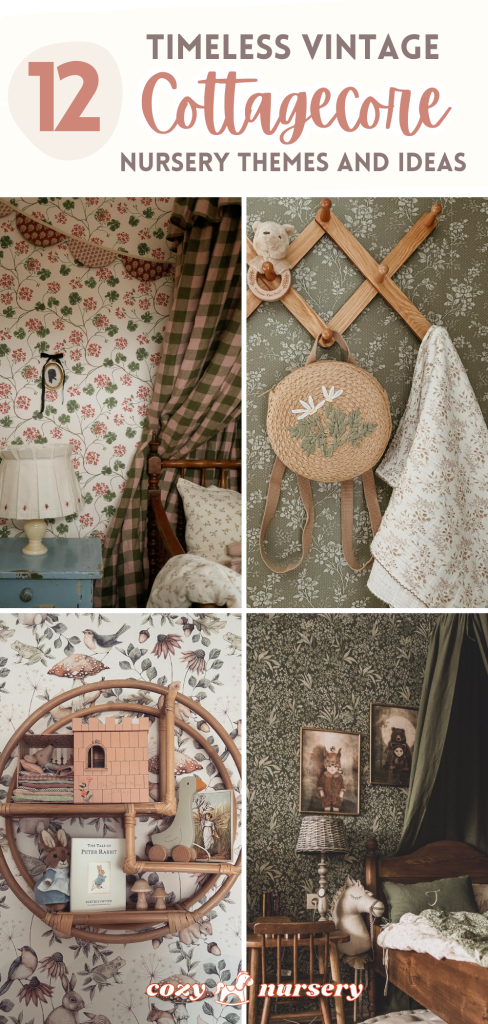 vintage cottagecore nursery theme