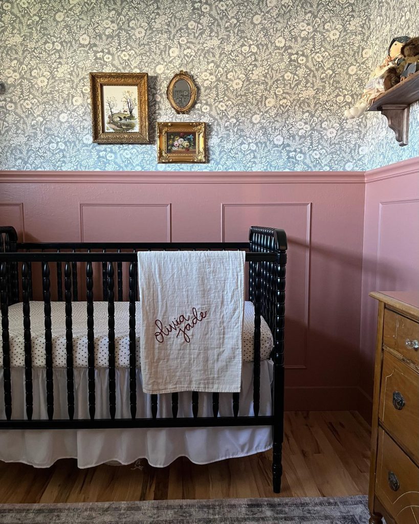 vintage girl nursery