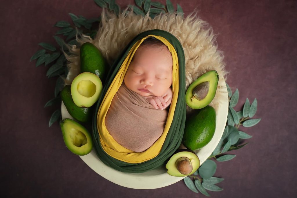 avocado newborn photography