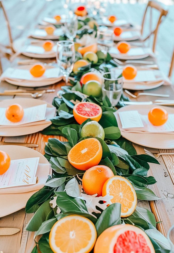 orange baby shower