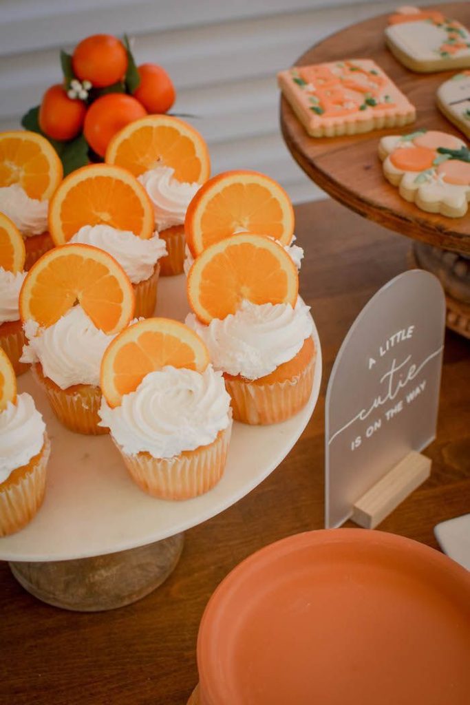 orange baby shower