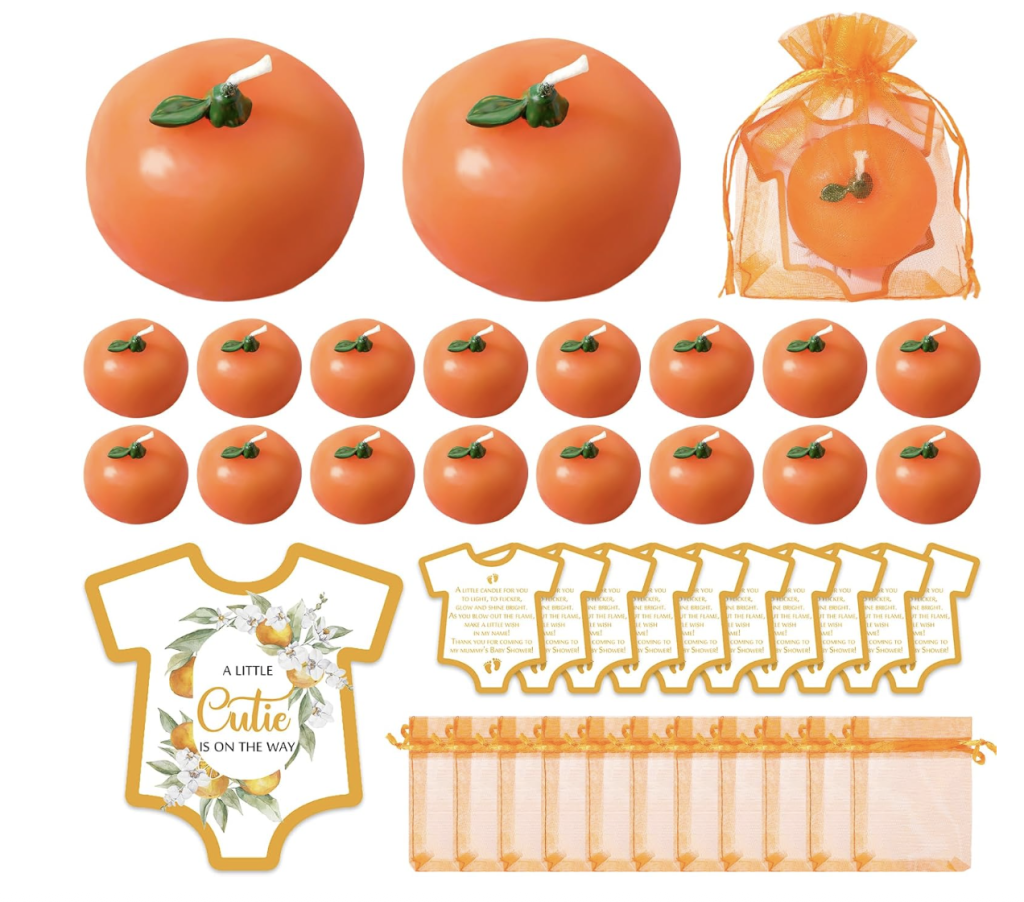 orange baby shower