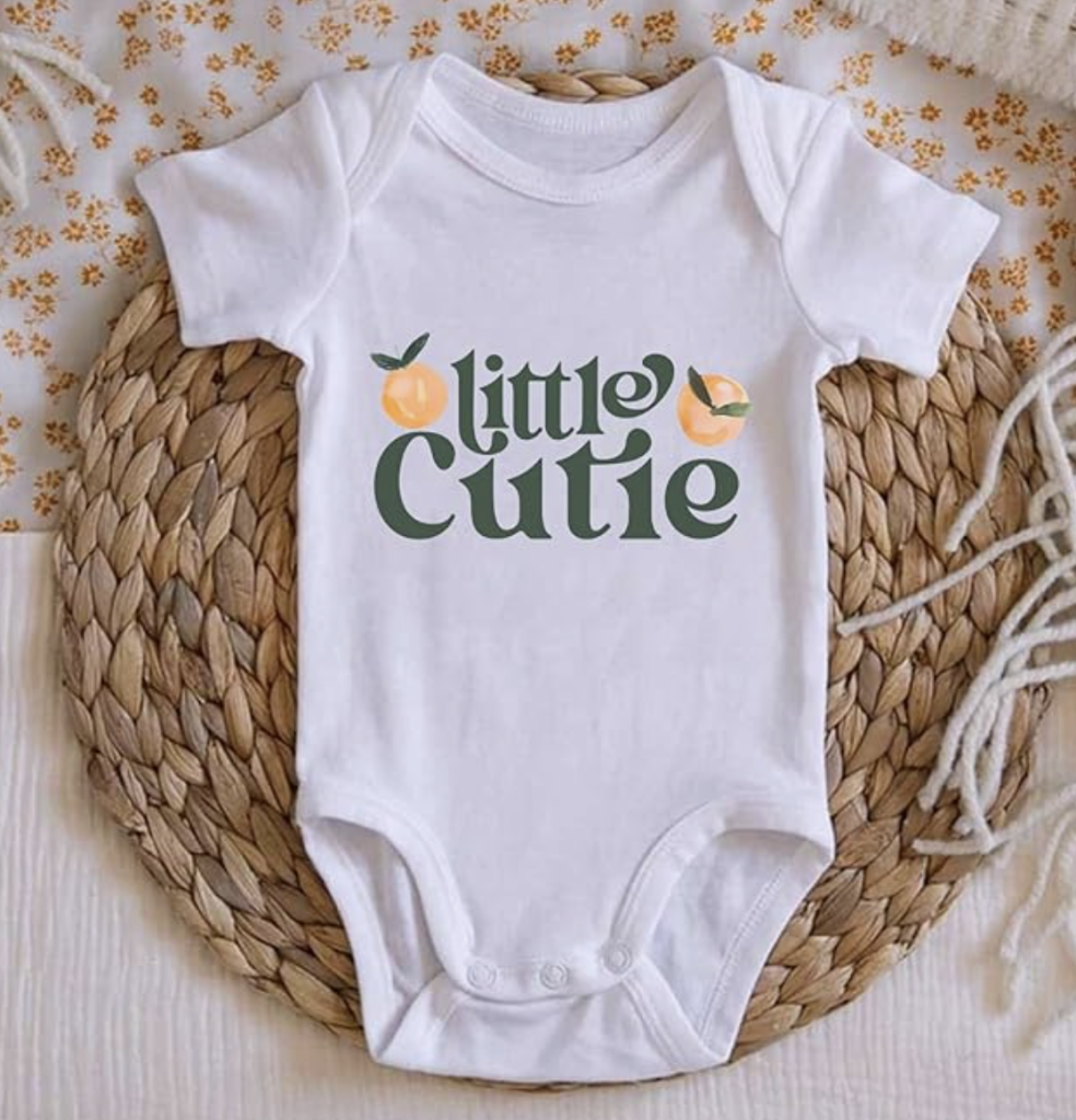 little cutie on the way onesie