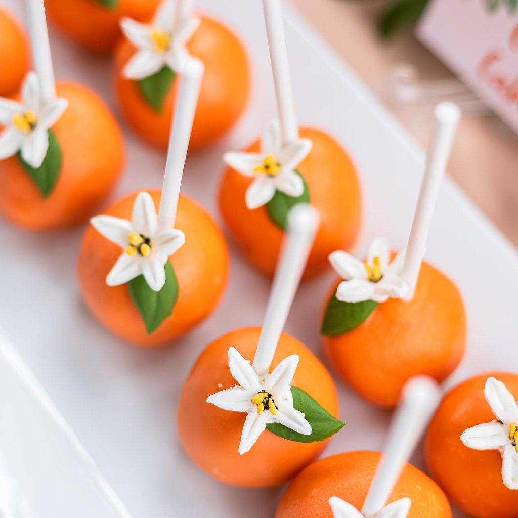 orange baby shower