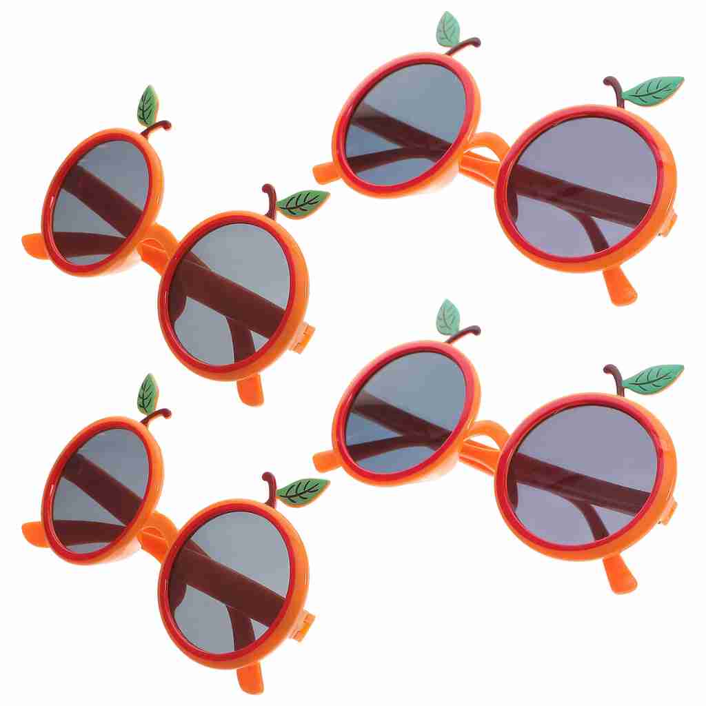orange party glasses