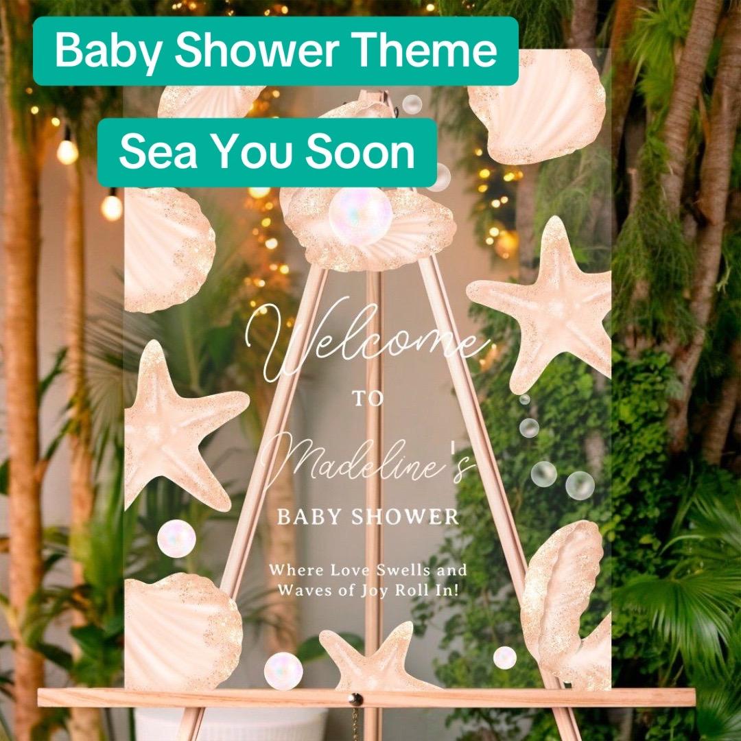 Baby Shower Theme. See you soon.
