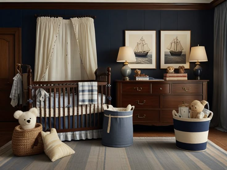 Ralph Lauren Inspired Nursery Decor