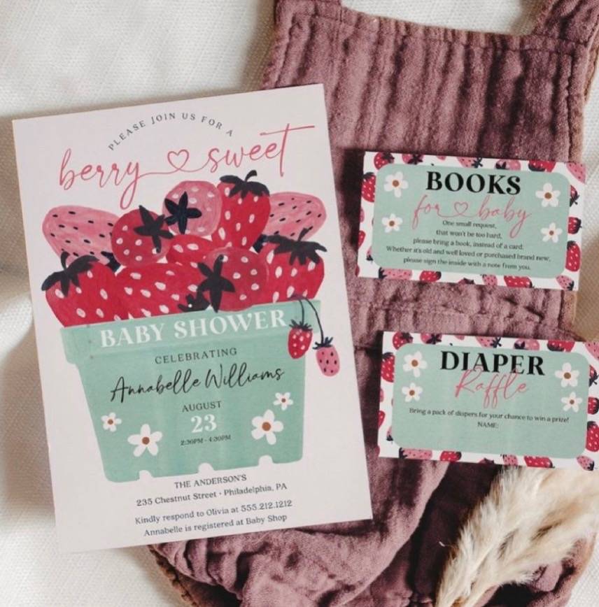 Strawberry Baby Shower Ideas