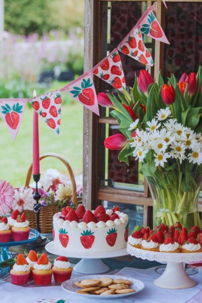 strawberry baby shower