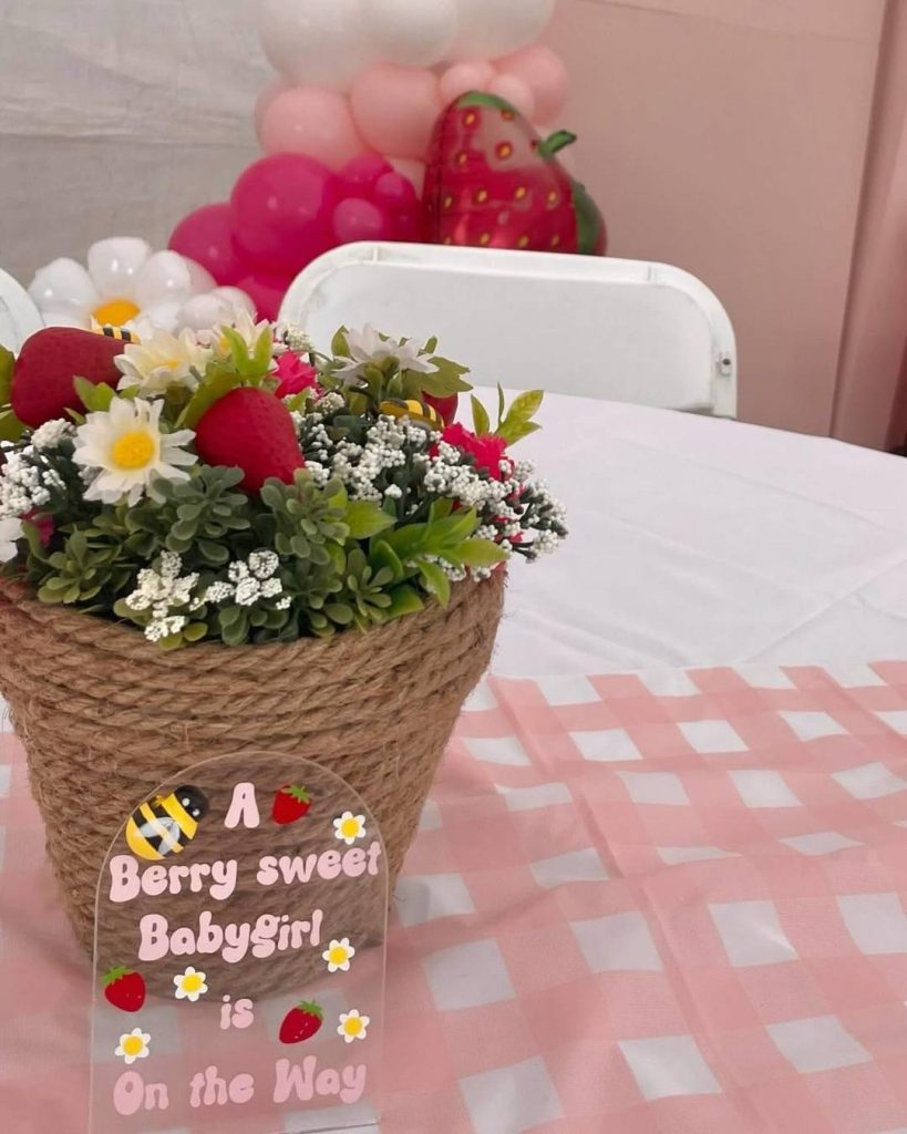 strawberry baby shower
