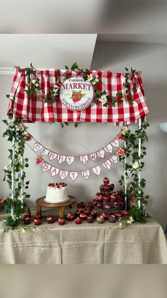 strawberry baby shower