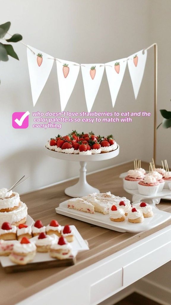 strawberry baby shower