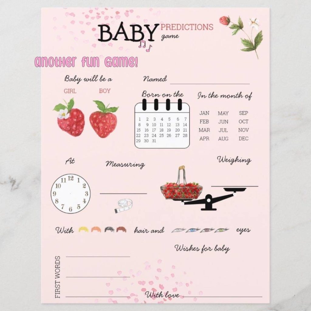 strawberry baby shower