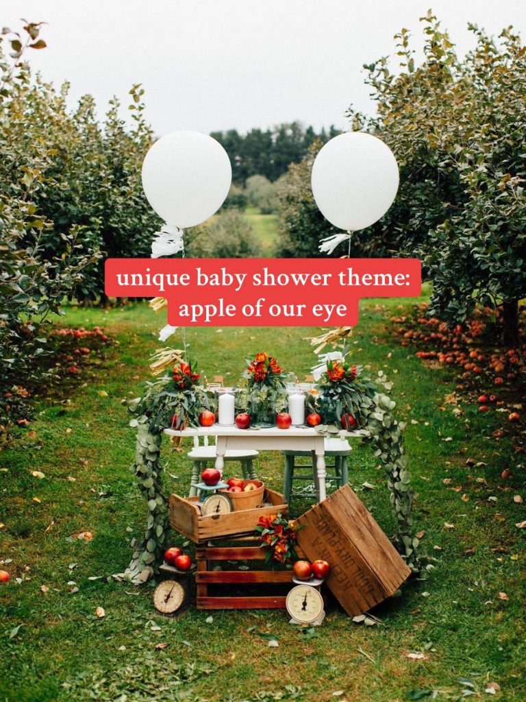 apple of our eye baby shower