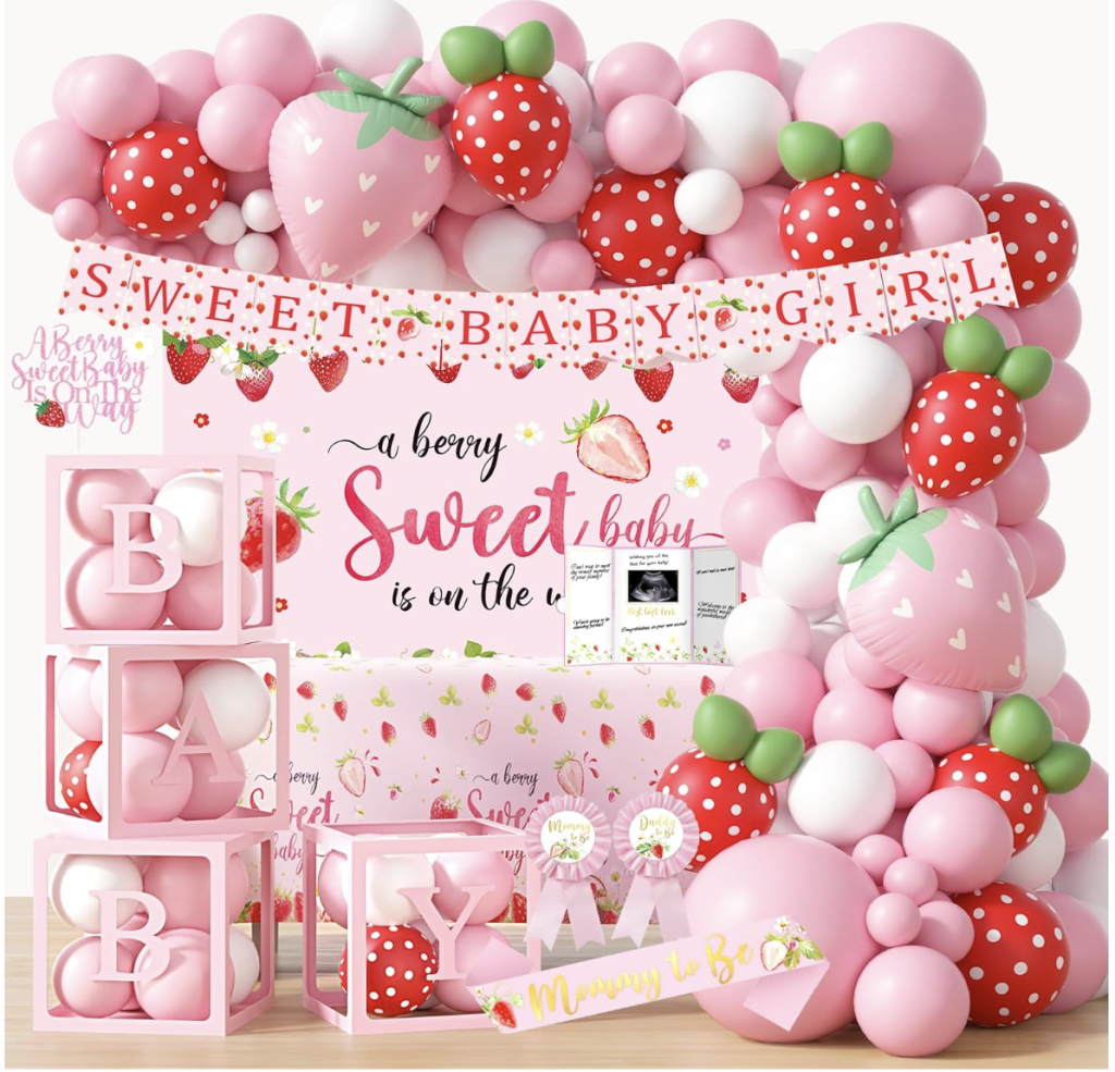 strawberry baby shower