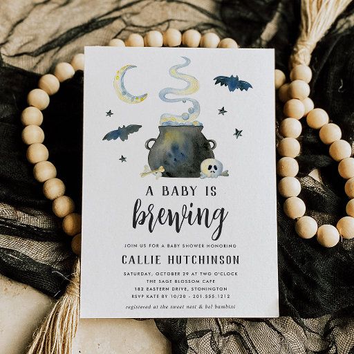 a baby is brewing baby shower a little boo on the way