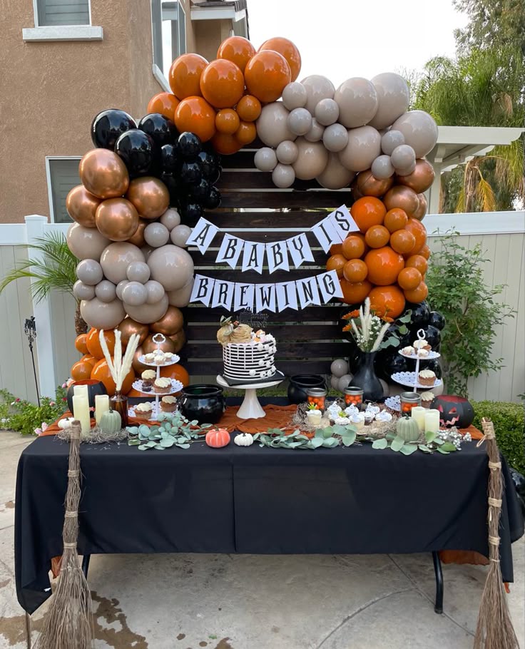 a baby is brewing baby shower a little boo on the way
