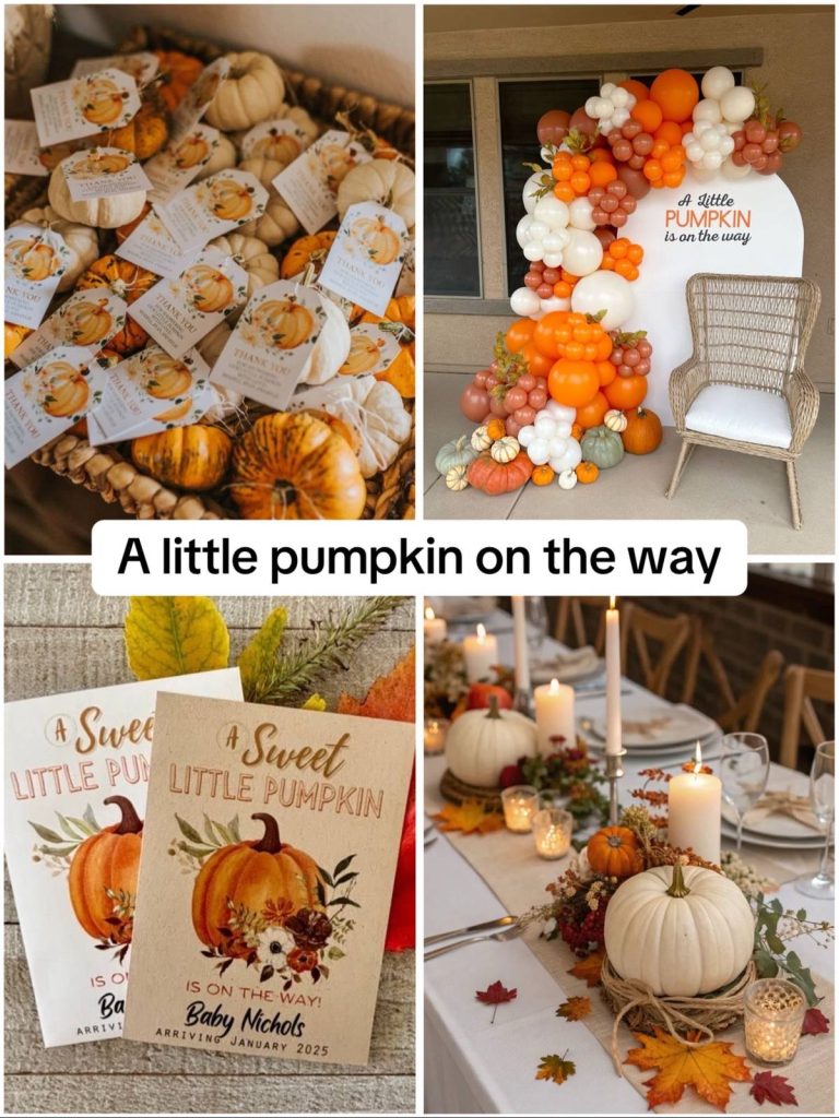 cute pumpkin baby shower