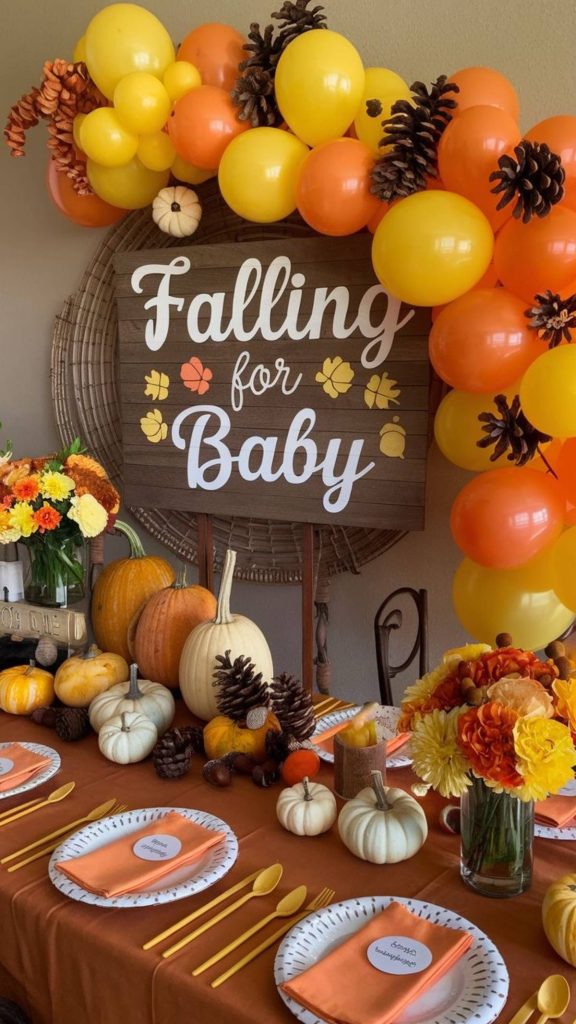 fall baby shower