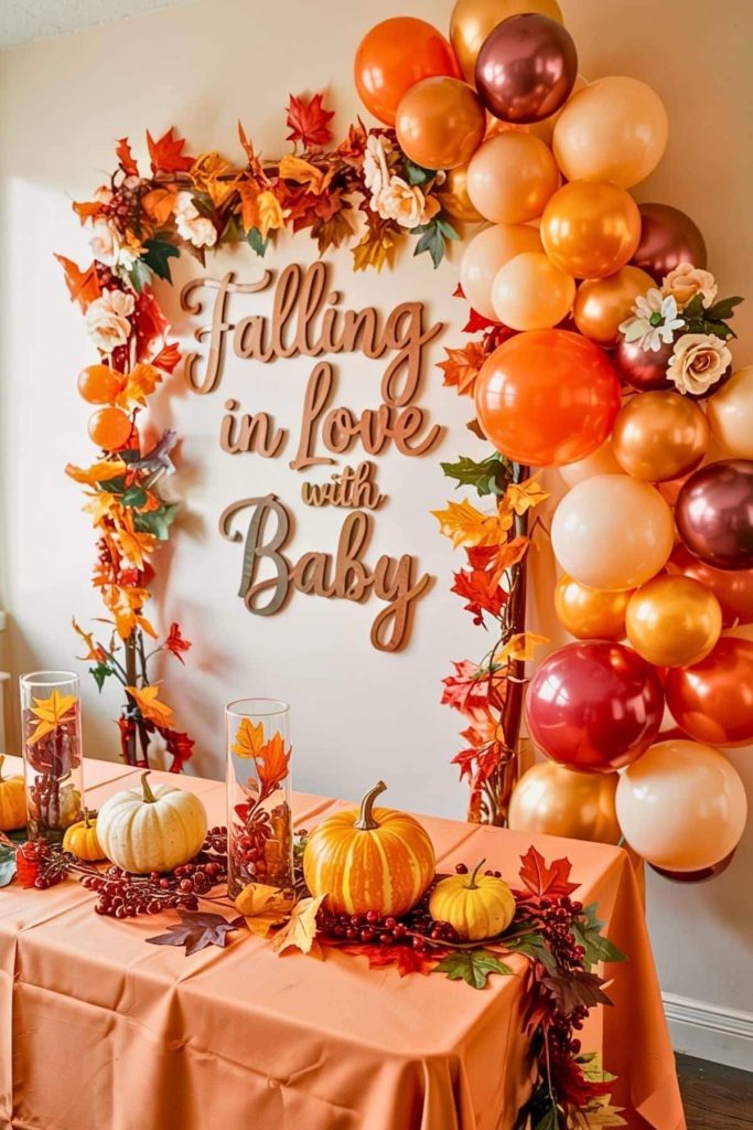 fall baby shower