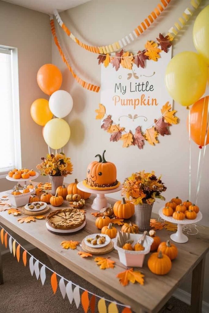 fall baby shower