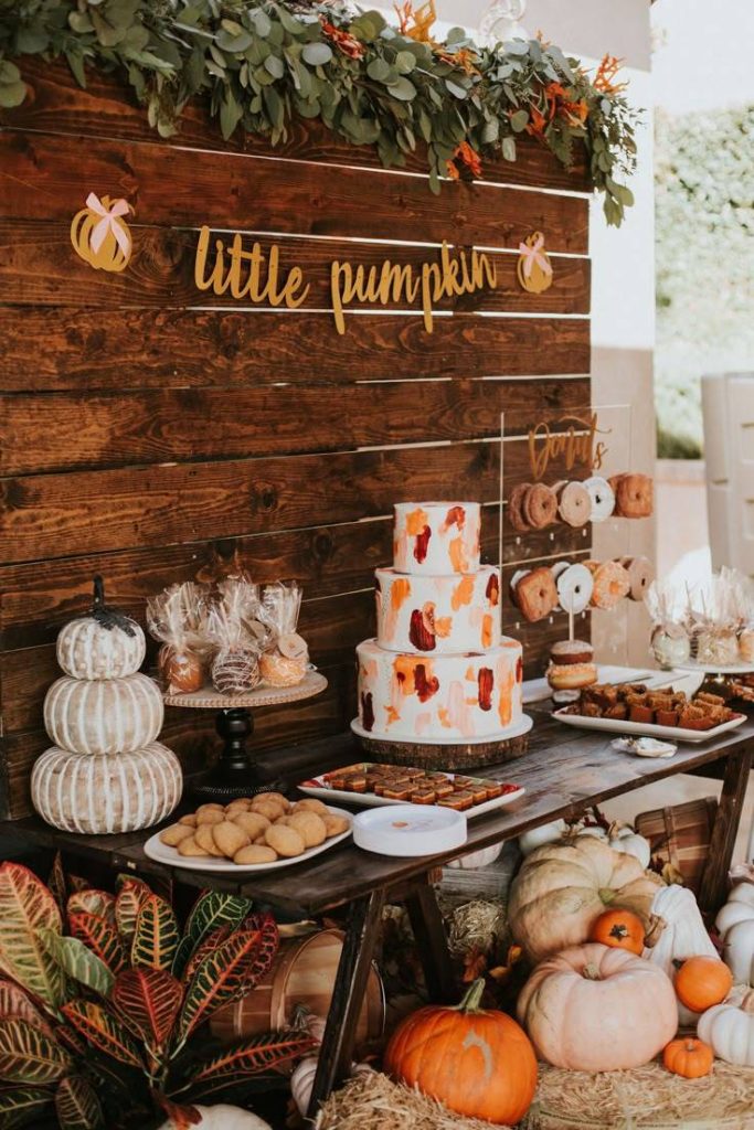 fall baby shower ideas