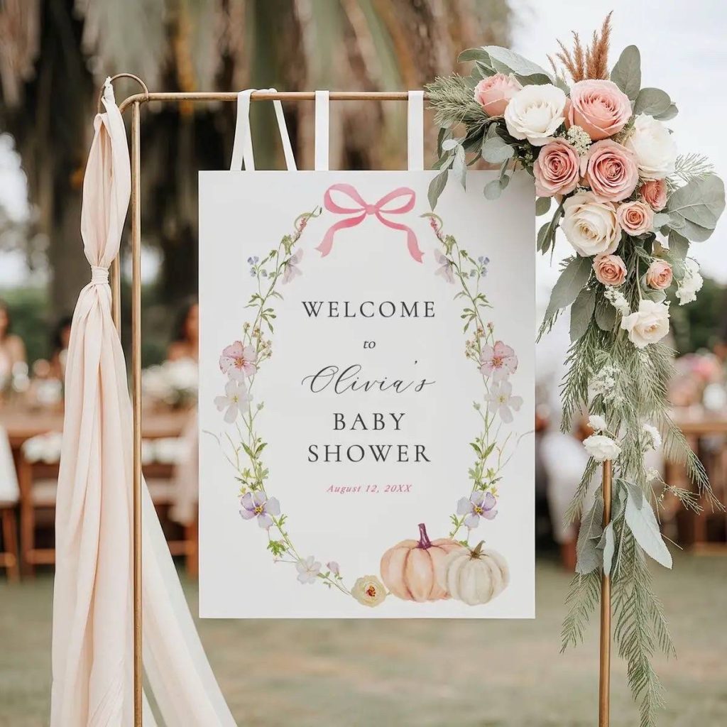 fall baby shower ideas