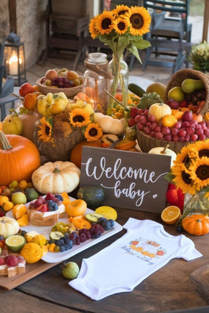 fall baby shower