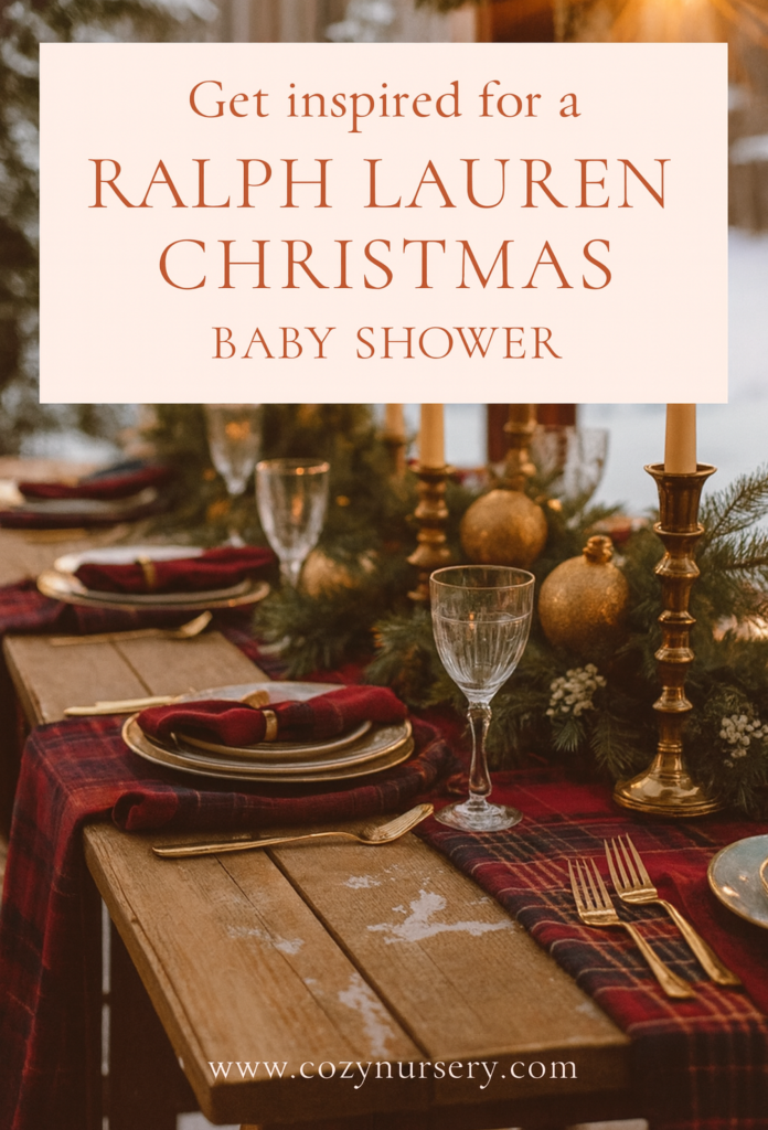 There’s something magical about a Ralph Lauren Christmas baby shower — where timeless style meets cozy holiday warmth. Imagine tartan fabrics, brass candlelight, fresh pine, and the faint scent of cinnamon filling the air. This theme brings together everything we love about winter: family, comfort, and understated luxury. Whether you’re hosting at home, in a country lodge, or styling a digital invitation pack, here are ideas to create a baby shower that feels straight from a Ralph Lauren holiday catalog.